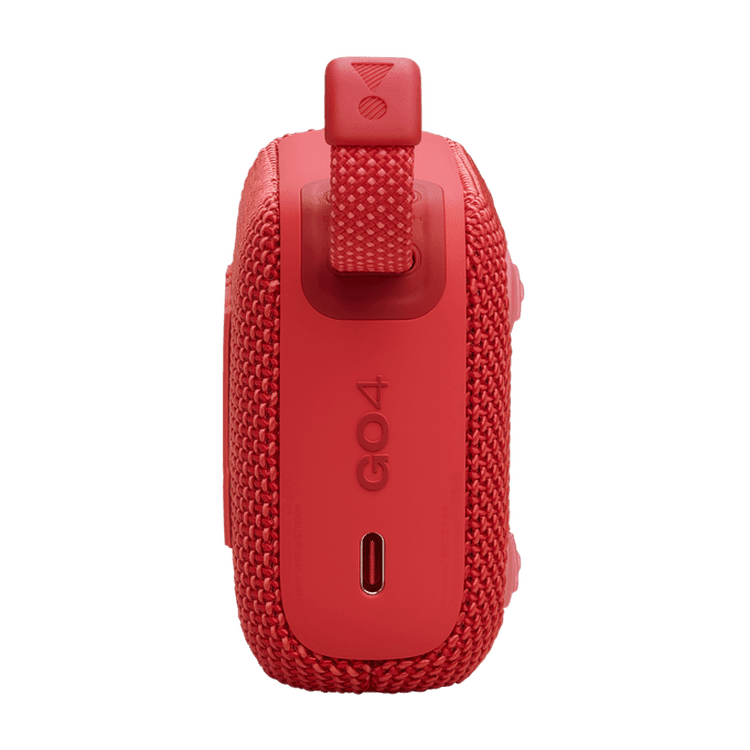 JBL Go4 Portable Wireless Speaker, 7h Playtime, Bluetooth 5.3, Water & Dust Resistant, Supports Auracast - Red