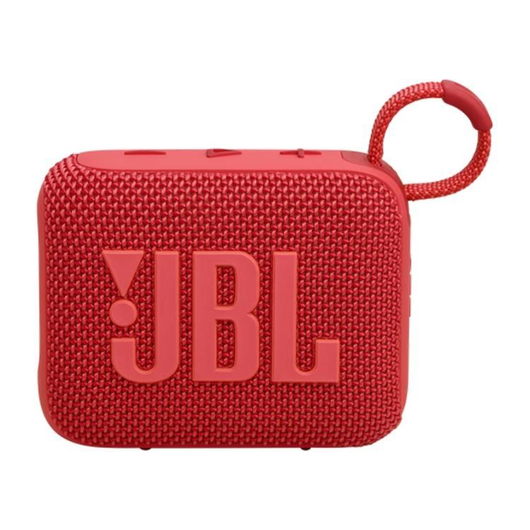 JBL Go4 Portable Wireless Speaker, 7h Playtime, Bluetooth 5.3, Water & Dust Resistant, Supports Auracast - Red