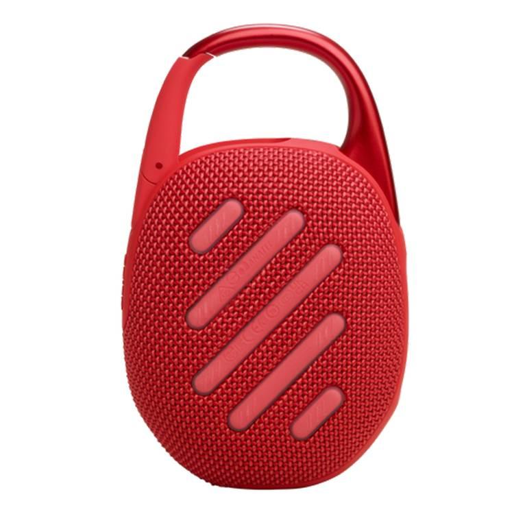 JBL Clip 5 Portable Wireless Speaker, Bluetooth 5.3, 3 Hours Charging Time, 7W Output Power, 15 Hours Battery Life, IP67 Waterproof & Dustproof - Red