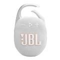 مكبر صوت JBL Clip 5 اللاسلكي المحمول، بلوتوث 5.3، وقت شحن 3 ساعات، طاقة خرج 7 وات، عمر بطارية 15 ساعة، مقاوم للماء والغبار IP67 - أبيض