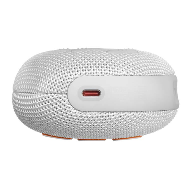 JBL Clip 5 Portable Wireless Speaker, Bluetooth 5.3, 3 Hours Charging Time, 7W Output Power, 15 Hours Battery Life, IP67 Waterproof & Dustproof - White