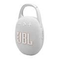 JBL Clip 5 Portable Wireless Speaker, Bluetooth 5.3, 3 Hours Charging Time, 7W Output Power, 15 Hours Battery Life, IP67 Waterproof & Dustproof - White