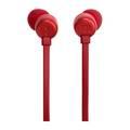 JBL T310C USB-C Wired Earphones, High Resolution Audio, Tangle-Free Flat Cable, Digital to Analog Converter, Compatible with PCs/Mobiles/Gaming Consoles, Pure Bass Sound, 1.2m - Red 