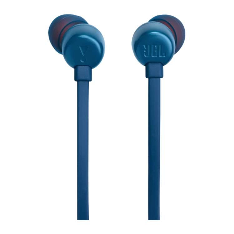 JBL T310C USB-C Wired Earphones, High Resolution Audio, Tangle-Free Flat Cable, Digital to Analog Converter, Compatible with PCs/Mobiles/Gaming Consoles, Pure Bass Sound, 1.2m - Blue