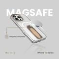 حافظة Levelo Morphix MagSafe Grip لهاتف iPhone 16 Pro، زوايا مقاومة للصدمات، حلقة معدنية للكاميرا، حامل متعدد الوظائف من مادة TPU الفاخرة من Bayer، مقبض من السيليكون - تيتانيوم ذهبي وردي