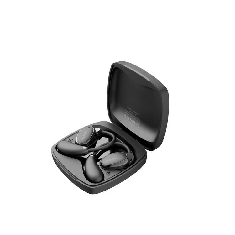 Porodo Soundtec Aero Tune Open Wearable Earbuds, HiFi Stereo, Crisp Mic, Rich Bass, Touch Controls - Black