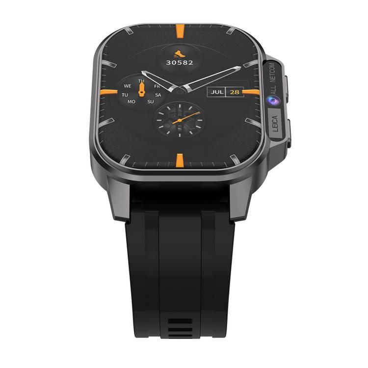 Porodo Spectre 4G Cellular & Video Smart Watch, 2MP Camera, 2+16GB Memory, 2 Hours Charging Time, Health and Fitness Tracking, Up to 2 Days Working Time - Black 