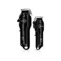 Green Lion ProClip Duo 7 in 1 Hair Trimmer, Ergonomic Low Noise Design, Include Hair Comb, Hairdressing Cloth, Hairdressing Scissors, Carrying Case - Black