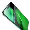 زجاج Green Lion 3D Silicone Plus عالي الدقة لهاتف iPhone 16 Pro، مضاد لبصمات الأصابع، عالي الاستجابة، مضاد للخدش، مقاوم للشحوم - شفاف