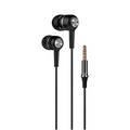 Green Lion Melo Stereo Earphone, Inbuilt Mic, 1.2m Length, 3.5mm Audio Jack - Black