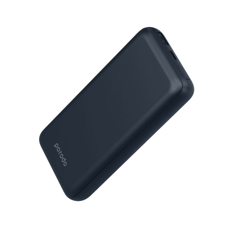 Porodo 20000 mAh 20W PD Metallic Powerbank, Simultaneous Charging, Patented Design - Dark Grey