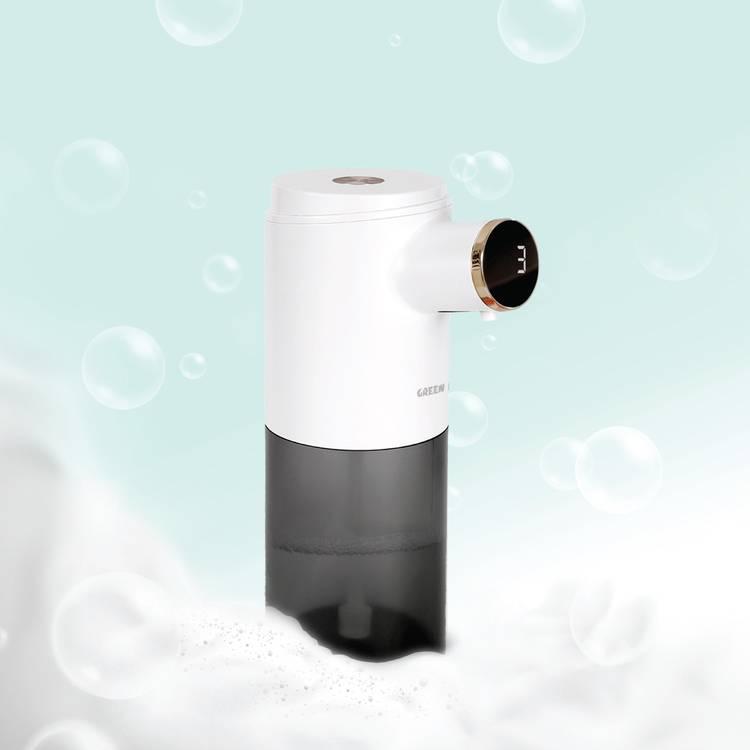 Green Lion Smart Sensor Soap Dispenser, 300Ml Capacity, LED Screen, Waterproof - White