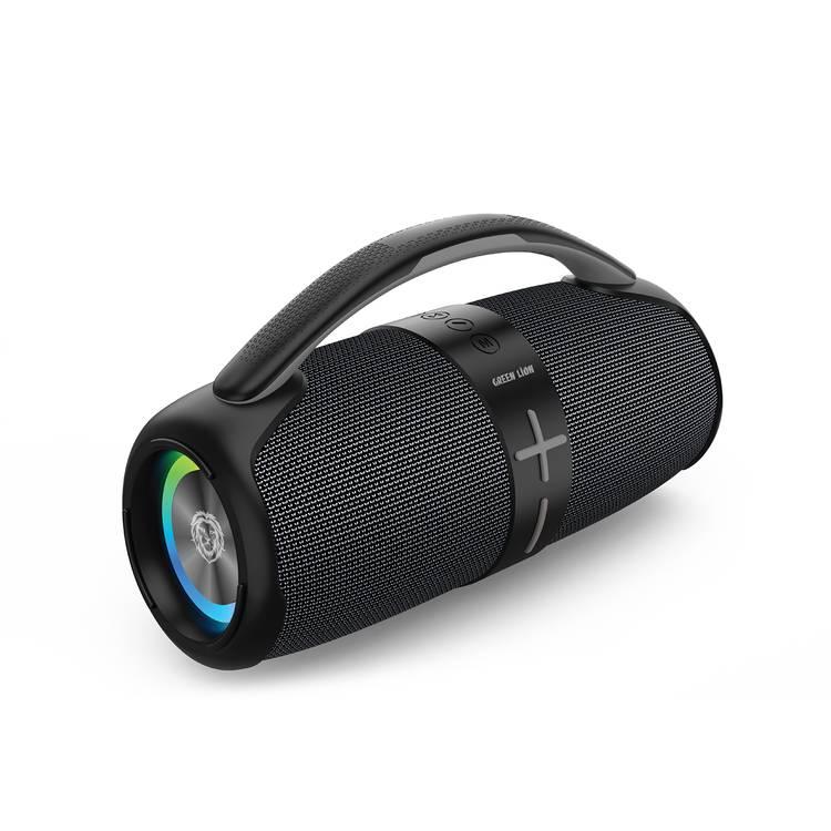 Green Lion Parma Pro Wireless Speaker,  6-7 Hours Play Time, RGB Light, IPX6 Waterproof - Gray