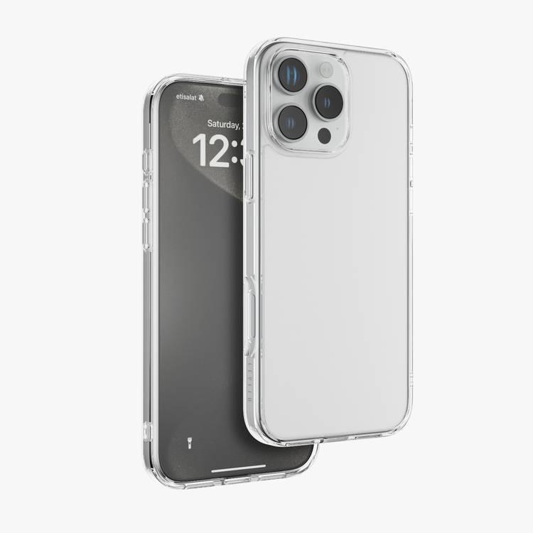 Levelo Clara Case for iPhone 16 Pro with Clearview Technology, 3H Scratch Resistance - Clear