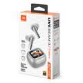 JBL Live Beam 3 True Wireless In-Ear Earbuds with Display & Mic, 48h Working Time, Type-C & Wireless Charging, ENC, ANC, BT 5.3 Earbud, BT 5.2 Charging Case - Silver