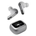 JBL Live Beam 3 True Wireless In-Ear Earbuds with Display & Mic, 48h Working Time, Type-C & Wireless Charging, ENC, ANC, BT 5.3 Earbud, BT 5.2 Charging Case - Silver