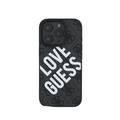 Guess PU 4G Hard Case With Big Love Guess Logo For iPhone 16 Pro - Black