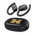 Powerology Air Conduction ENC TWS Earbuds with Digital Display, Bluetooth Version 5.3 - Black