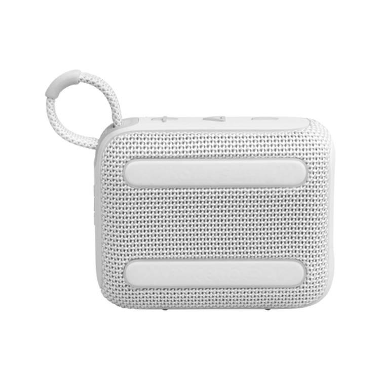 JBL Go4 Portable Wireless Speaker, 7h Playtime, Bluetooth 5.3, Water & Dust Resistant, Supports Auracast - White