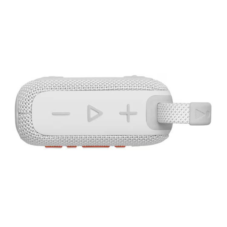 JBL Go4 Portable Wireless Speaker, 7h Playtime, Bluetooth 5.3, Water & Dust Resistant, Supports Auracast - White