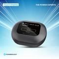 Powerology Air Conduction ENC TWS Earbuds and Charging Case with Digital Display, Bluetooth Version 5.3 - Black