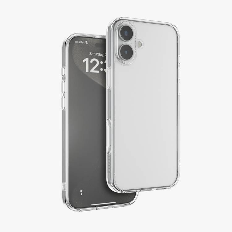 Levelo Clara Case for iPhone 16 with Clearview Technology, 3H Scratch Resistance - Clear