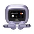 JBL Live Beam 3 True Wireless In-Ear Earbuds with Display & Mic, 48h Working Time, Type-C & Wireless Charging, ENC, ANC, BT 5.3 Earbud, BT 5.2 Charging Case - Purple