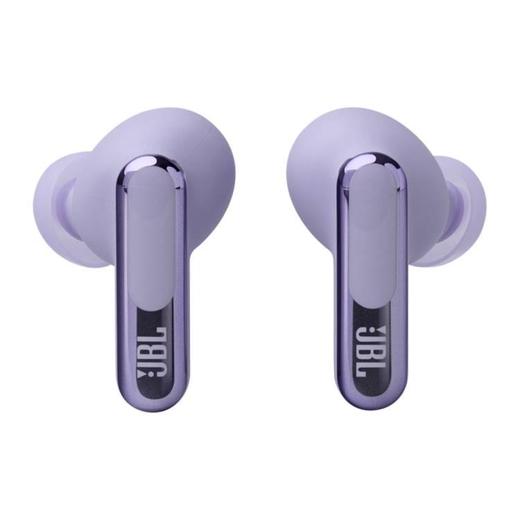 JBL Live Beam 3 True Wireless In-Ear Earbuds with Display & Mic, 48h Working Time, Type-C & Wireless Charging, ENC, ANC, BT 5.3 Earbud, BT 5.2 Charging Case - Purple