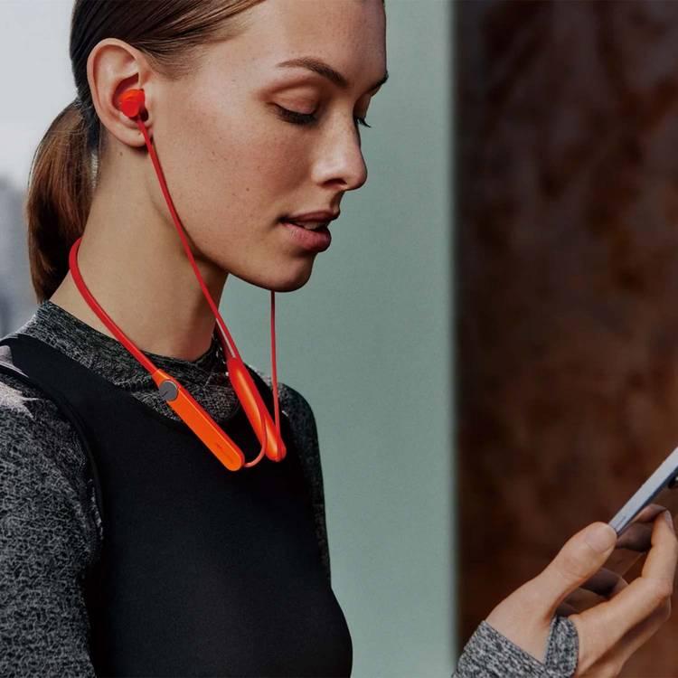 CMF Nothing Neckband Pro Wireless Earphone, 37h Working Time, Bluetooth Version 5.3, Dual Device Connection, Adaptive Hybrid Active Noise Cancellation, Water & Dust Protection - Orange