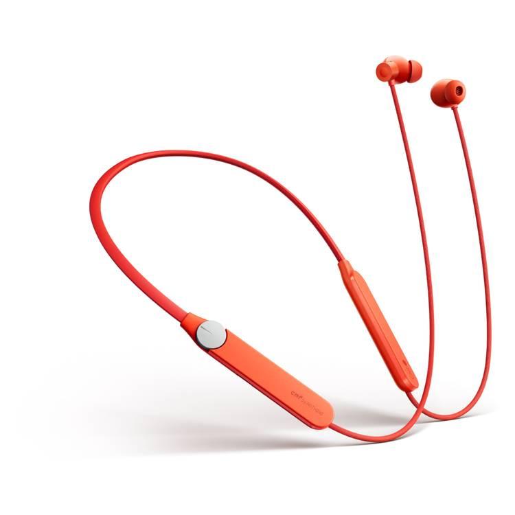 CMF Nothing Neckband Pro Wireless Earphone, 37h Working Time, Bluetooth Version 5.3, Dual Device Connection, Adaptive Hybrid Active Noise Cancellation, Water & Dust Protection - Orange