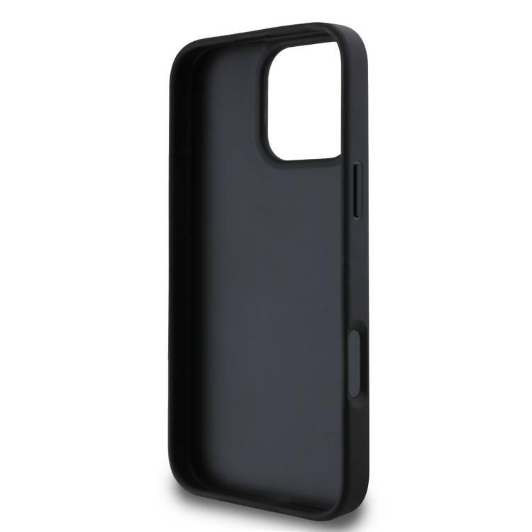  Guess Peony Hard Case For iPhone 16 Pro, Easy Snap-On, Slim Profile - Black