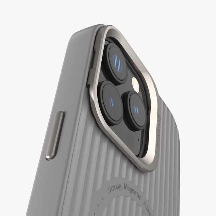 Levelo Livia TPU Silicone Case for iPhone 16 Pro, Compatible with MagSafe - Gray