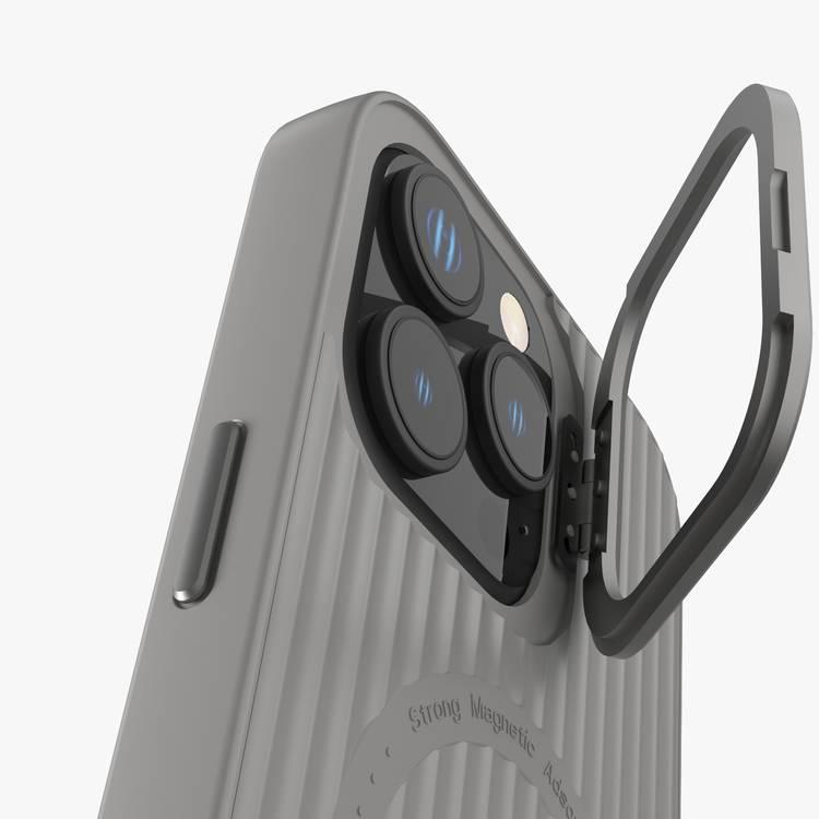 Levelo Livia TPU Silicone Case for iPhone 16 Pro Max, Compatible with MagSafe - Gray