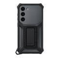 Samsung Rugged Gadget Case for Galaxy S23 with Fold-out Stand, Card Slot, Non-Slip Surface, Super Durable Materials - Black