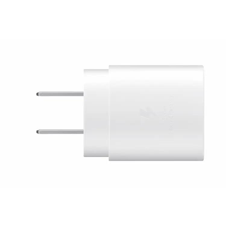 Samsung 25W PD USB-C Adapter 2 pin, Supports super fast charging with 25 watts  - White