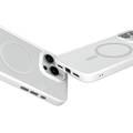 Levelo MagSafe Solo Case for iPhone 16 Pro Max, Clearview Technology, 3H Scratch Resistance, Hybrid Construction - White