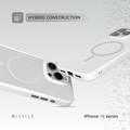 Levelo MagSafe Solo Case for iPhone 16 Pro Max, Clearview Technology, 3H Scratch Resistance, Hybrid Construction - White