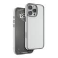 Levelo Solo Case for iPhone 16 Pro Max with Clearview Technology, Matte TPU Bumper, Comfortable Grip, Impact-Resistant Corners, 3H Scratch Resistance - Gray