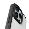 Levelo Solo Case for iPhone 16 Pro Max with Clearview Technology, Matte TPU Bumper, Comfortable Grip, Impact-Resistant Corners, 3H Scratch Resistance - Black