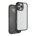 Levelo Solo Case for iPhone 16 Pro Max with Clearview Technology, Matte TPU Bumper, Comfortable Grip, Impact-Resistant Corners, 3H Scratch Resistance - Black