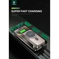 Green Lion 10000mAh Milton Powerbank, 15W Wireless Charging, Strong Magnetic, Pure cobalt Battery, Smart Chip - Titanium 