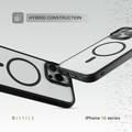 Levelo MagSafe Solo Case for iPhone 16 Pro Max, Clearview Technology, 3H Scratch Resistance, Hybrid Construction - Black