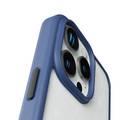 Levelo Solo Case for iPhone 16 Pro Max with Clearview Technology, Matte TPU Bumper, Comfortable Grip, Impact-Resistant Corners, 3H Scratch Resistance - Deep Blue