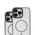 Levelo MagSafe Solo Case for iPhone 16 Pro Max, Clearview Technology, 3H Scratch Resistance, Hybrid Construction - Gray 