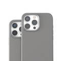 Levelo Iris Magsafe Liquid Silicone Case for iPhone 16 Pro Max with Metal Camera Ring, Impact-Resistant Corners, Strong MagSafe Magnet, Comfortable & Secure Grip - Gray