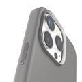 Levelo Iris Magsafe Liquid Silicone Case for iPhone 16 Pro Max with Metal Camera Ring, Impact-Resistant Corners, Strong MagSafe Magnet, Comfortable & Secure Grip - Gray