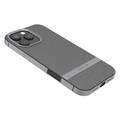 Levelo Pelle Leather Case for iPhone 16 Pro Max with Aluminum Bumper, Impact Resistant Corners, MagSafe compatibility, Lightweight & Slim Profile - Gray