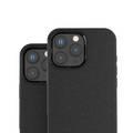 Levelo Pelle Leather Case for iPhone 16 Pro with Aluminum Bumper, Impact Resistant Corners, MagSafe compatibility, Lightweight & Slim Profile - Black