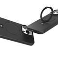 Levelo Iris Pro Magsafe Liquide Silicone Case for iPhone 16 Pro with Built-in Kickstand, Comfortable & Secure Grip, Anti-Spot Finish, Anti-Spot Finish, Impact-Resistant Corners - Black