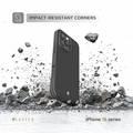 Levelo Ox Carbon Case for iPhone 16 Pro, MagSafe Compatible, Matte Coating, Anti-Finger Print - Black 